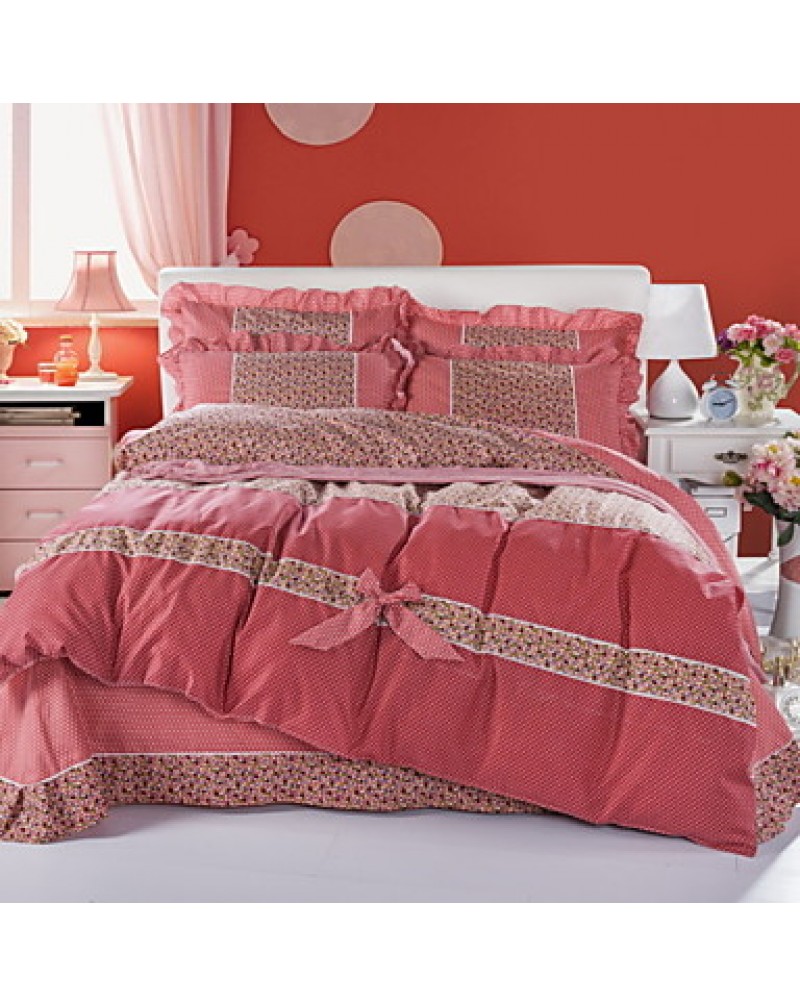 Version of the Velvet Skin-Friendly Family of Four Sanding Bedding Apply Sheets Bedding Set