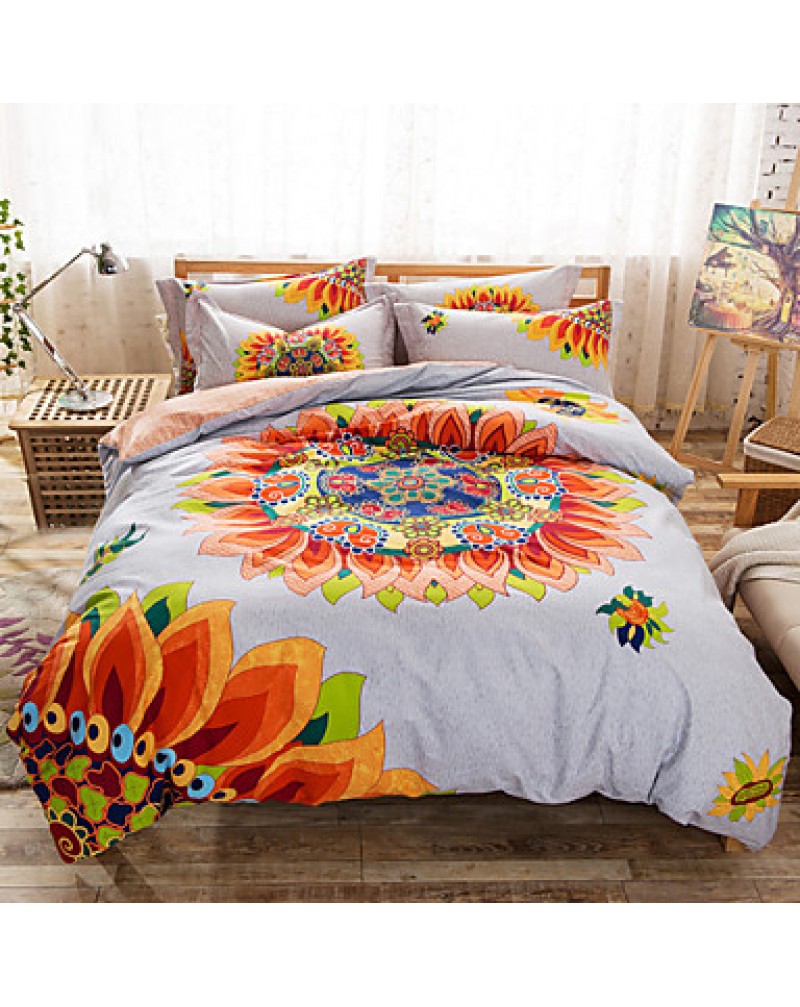 Double Bed Comforter Cover Set 100% Twill Cotton Bedding Set